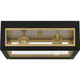 Quoizel Bourbon Two Light Outdoor Flush Mount in Matte Black - BBN1612MBK
