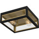 Quoizel Bourbon Two Light Outdoor Flush Mount in Matte Black - BBN1612MBK