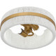Quoizel Quoizel Flush Mount Two Light Flush Mount in Brushed Gold - QFL6220BRG