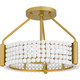 Quoizel - MOL1716BRG - Four Light Semi Flush Mount - Molly - Brushed Gold