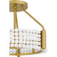 Quoizel Molly Four Light Semi Flush Mount in Brushed Gold - MOL1716BRG