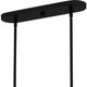 Quoizel Spiral Five Light Linear Chandelier in Mystic Black - SPL542K