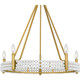 Quoizel Molly Five Light Chandelier in Brushed Gold - MOL5027BRG