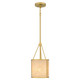 Quoizel Stoneland One Light Mini Pendant in Brushed Gold - STO1508BRG Quoizel Stoneland One Light Mini Pendant in Brushed Gold - STO1508BRG