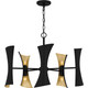 Quoizel Myla Ten Light Chandelier in Matte Black - MYL5027MBK