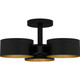 Quoizel Quoizel Semi-Flush Mount Three Light Semi Flush Mount in Matte Black - QSF6745MBK
