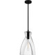Quoizel Stetson One Light Mini Pendant in Matte Black - STS1508MBK