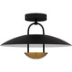 Quoizel Bingham LED Semi-Flush Mount in Matte Black - BIN1718MBK