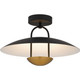 Quoizel Bingham LED Semi-Flush Mount in Matte Black - BIN1718MBK