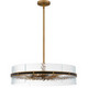 Quoizel Reagan Six Light Pendant in Matte Black - REA2824MBK