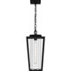Quoizel Jett One Light Outdoor Hanging Lantern in Matte Black - JET1909MBK
