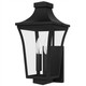 Quoizel Quentin Two Light Outdoor Wall Lantern in Earth Black - QTN8408EK