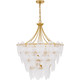 Quoizel Quoizel Pendant Seven Light Pendant in Gold Leaf - QP6766GFL Quoizel Quoizel Pendant Seven Light Pendant in Gold Leaf - QP6766GFL