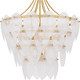 Quoizel Quoizel Pendant Seven Light Pendant in Gold Leaf - QP6766GFL Quoizel Quoizel Pendant Seven Light Pendant in Gold Leaf - QP6766GFL