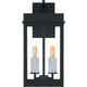 Quoizel Carmen Two Light Outdoor Wall Lantern in Matte Black - CAM8408MBK