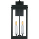 Quoizel Carmen Two Light Outdoor Wall Lantern in Matte Black - CAM8409MBK