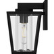 Quoizel Jett One Light Outdoor Wall Lantern in Matte Black - JET8307MBK