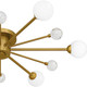 Quoizel Quoizel Semi-Flush Mount Six Light Semi-Flush Mount in Brushed Gold - QSF6781BRG
