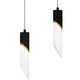 Quoizel Alys LED Linear Chandelier in Matte Black - PCAYS540MBK