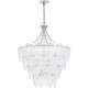 Quoizel Quoizel Pendant Seven Light Pendant in Silver Leaf - QP6766SL Quoizel Quoizel Pendant Seven Light Pendant in Silver Leaf - QP6766SL