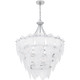 Quoizel Quoizel Pendant Seven Light Pendant in Silver Leaf - QP6766SL Quoizel Quoizel Pendant Seven Light Pendant in Silver Leaf - QP6766SL