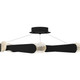 Quoizel Saffron LED Semi-Flush Mount in Matte Black - PCSAF1734MBK