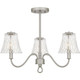 Quoizel McKinney Three Light Semi-Flush Mount in Brushed Nickel - MCK1722BN