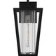 Quoizel Jett One Light Outdoor Wall Lantern in Matte Black - JET8407MBK Quoizel Jett One Light Outdoor Wall Lantern in Matte Black - JET8407MBK