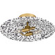 Quoizel Quoizel Flush Mount Two Light Flush Mount in Light Gold - QFL6789LGB Quoizel Quoizel Flush Mount Two Light Flush Mount in Light Gold - QFL6789LGB