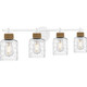 Quoizel Baltic Four Light Bath in Matte White - BTC8634W