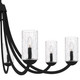 Quoizel Allard Eight Light Chandelier in Matte Black - ALD5045MBK