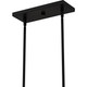 Quoizel Quoizel Linear Chandelier Five Light Linear Chandelier in Matte Black - QLC6176MBK