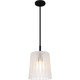 Quoizel - RAY1510MBK - One Light Mini Pendant - Gray - Matte Black Quoizel - RAY1510MBK - One Light Mini Pendant - Gray - Matte Black