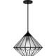 Quoizel Tiffany One Light Pendant in Matte Black - TF6813MBK Quoizel Tiffany One Light Pendant in Matte Black - TF6813MBK