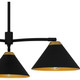 Quoizel Alscott Three Light Chandelier in Matte Black - ALS5032MBK