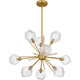 Quoizel Salvador Nine Light Chandelier in Brushed Gold - PCSVD5034BRG