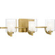 Quoizel Kolt Three Light Bath in Brushed Gold - KLT8603BRGLED