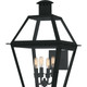 Quoizel Rue De Royal Four Light Outdoor Wall Lantern in Earth Black - RO8414EK Quoizel Rue De Royal Four Light Outdoor Wall Lantern in Earth Black - RO8414EK