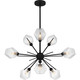 Quoizel Salvador Nine Light Chandelier in Earth Black - PCSVD5034EK Quoizel Salvador Nine Light Chandelier in Earth Black - PCSVD5034EK