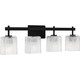 Quoizel Brenthouse Four Light Bath in Matte Black - BTH8631MBK