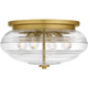Quoizel Quoizel Flush Mount Four Light Flush Mount in Brushed Gold - QFL6773BRG
