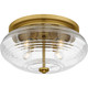 Quoizel Quoizel Flush Mount Four Light Flush Mount in Brushed Gold - QFL6773BRG