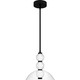 Quoizel Elway LED Pendant in Matte Black - PCELW1812MBK