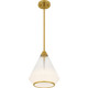 Quoizel Quoizel Pendant One Light Mini Pendant in Brushed Gold - QP6750BRG