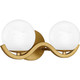 Quoizel Spherical Two Light Bath in Aged Brass - SRI8615AB Quoizel Spherical Two Light Bath in Aged Brass - SRI8615AB