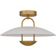 Quoizel Bingham LED Semi-Flush Mount in Brushed Gold - BIN1718BRG