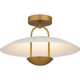 Quoizel Bingham LED Semi-Flush Mount in Brushed Gold - BIN1718BRG