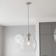 Quoizel Lucy One Light Mini Pendant in Brushed Nickel - LCY1810BN
