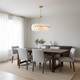 Quoizel Abigail Six Light Pendant in Brushed Gold - ABI2828BRG