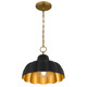 Quoizel Leanne One Light Pendant in Matte Black - LEA1812MBK